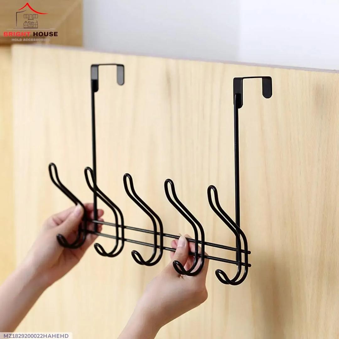 Premium Over-The-Door Hanger Hook Organizer – Heavy Duty Space Saving Rack for Clothes & Towels