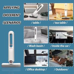 Portable Mini Squeeze Mop Hand Free Self Squeezing Small Mop for Kitchen, Glass, Car Windows & Desktops | Lightweight & Space-Saving 🧽✨