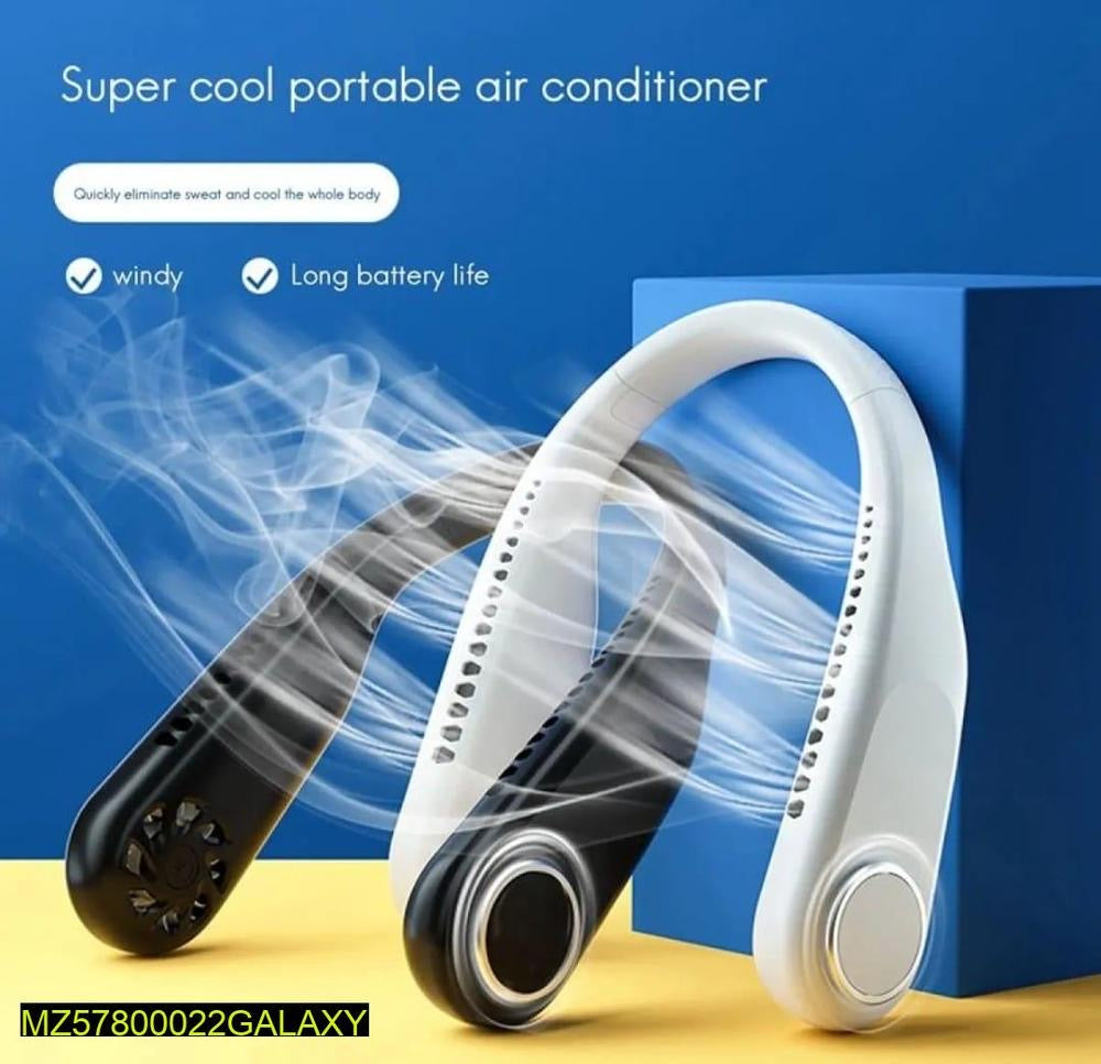 X5 Professional Leafless Hanging Neck Fan – 360° Cooling Portable Wearable Fan | Bladeless, USB Rechargeable & Ultra-Quiet for Sports, Travel & Outdoor