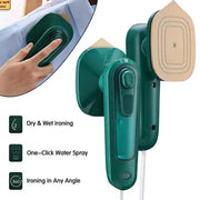 Portable Handheld Micro Steam Iron – Mini Electric Garment Steamer for Travel & Home | Titanium Soleplate, 360° Full Coverage & Wet/Dry Use ✈️👗