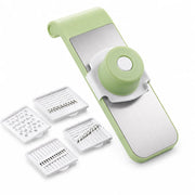 5-In-1 Professional Manual Vegetable Slicer & Cutter – Multi-Functional Onion, Potato & Garlic Dicer with 5 Sharp Stainless Steel Blades