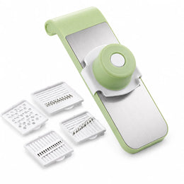 5-In-1 Professional Manual Vegetable Slicer & Cutter – Multi-Functional Onion, Potato & Garlic Dicer with 5 Sharp Stainless Steel Blades