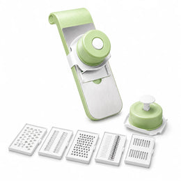 5-In-1 Professional Manual Vegetable Slicer & Cutter – Multi-Functional Onion, Potato & Garlic Dicer with 5 Sharp Stainless Steel Blades