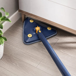 360° Rotatable Adjustable Triangle Cleaning Mop | Long Handle Wall & Ceiling Dust Cleaner