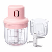 Mini Electric Food Chopper – Wireless Portable Processor for Garlic, Chili & Vegetables