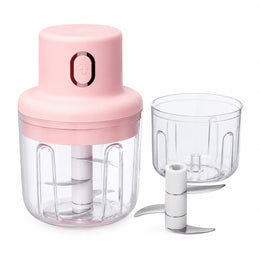 Mini Electric Food Chopper – Wireless Portable Processor for Garlic, Chili & Vegetables
