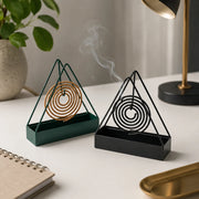 Premium Iron Mosquito Coil Stand & Ash Catcher – Modern Home Essentials