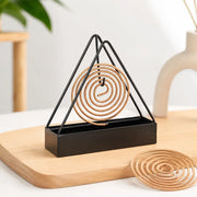 Premium Iron Mosquito Coil Stand & Ash Catcher – Modern Home Essentials
