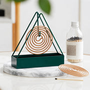 Premium Iron Mosquito Coil Stand & Ash Catcher – Modern Home Essentials