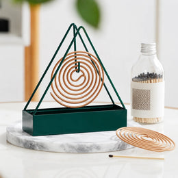 Premium Iron Mosquito Coil Stand & Ash Catcher – Modern Home Essentials