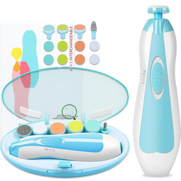 6-in-1 Baby Electric Nail Trimmer | Safe & Silent Grooming Kit 👶