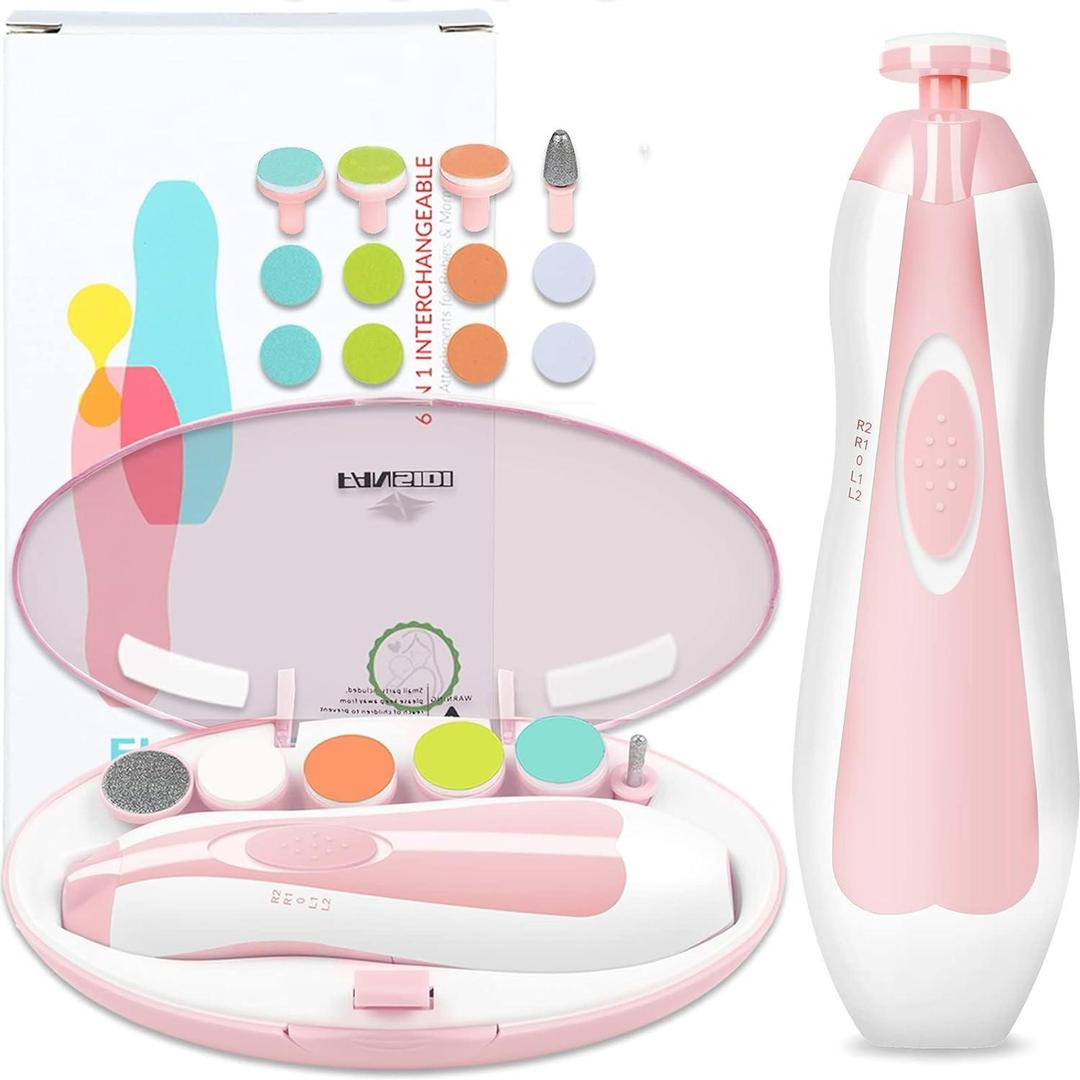 6-in-1 Baby Electric Nail Trimmer | Safe & Silent Grooming Kit 👶
