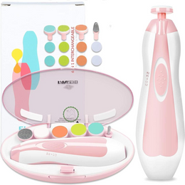 6-in-1 Baby Electric Nail Trimmer | Safe & Silent Grooming Kit 👶