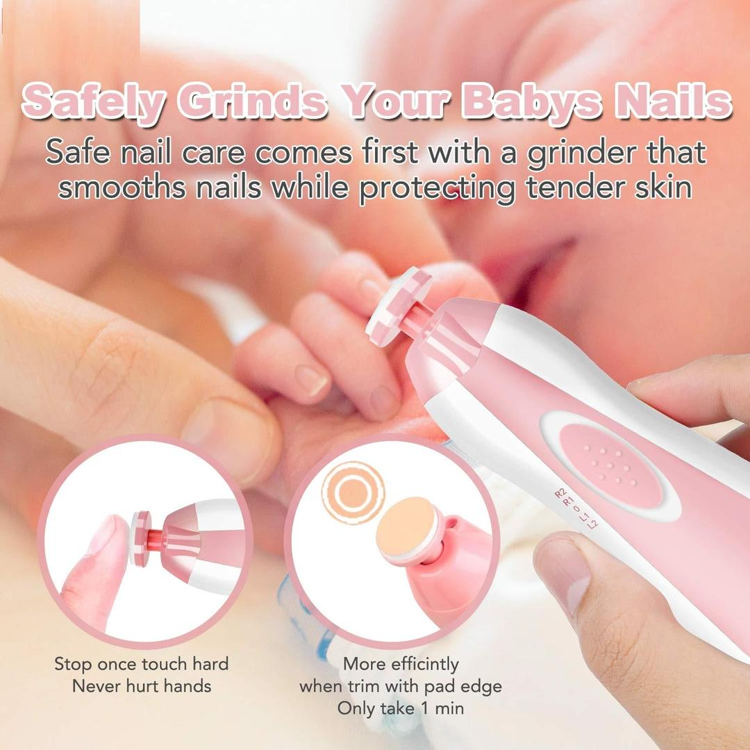6-in-1 Baby Electric Nail Trimmer | Safe & Silent Grooming Kit 👶