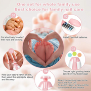 6-in-1 Baby Electric Nail Trimmer | Safe & Silent Grooming Kit 👶