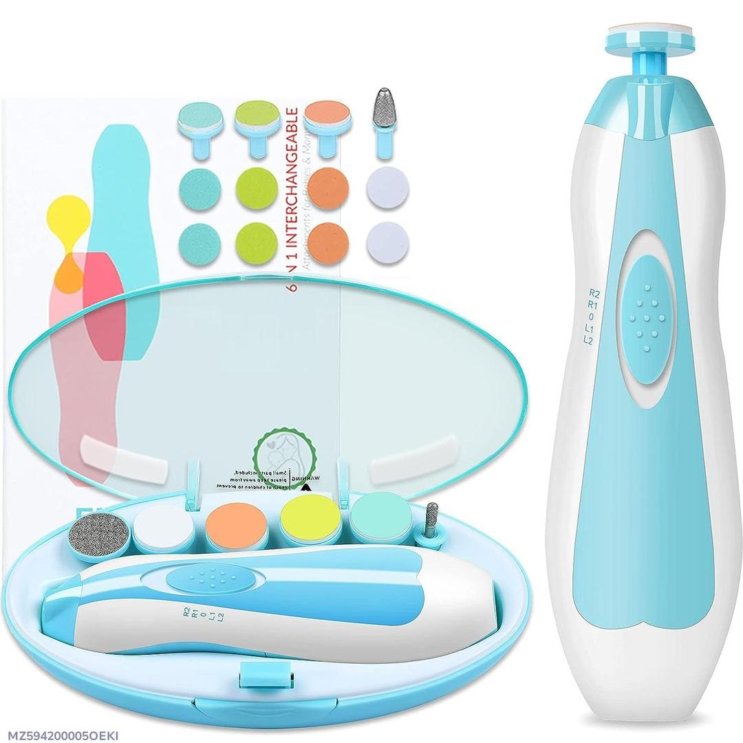 6-in-1 Baby Electric Nail Trimmer | Safe & Silent Grooming Kit 👶