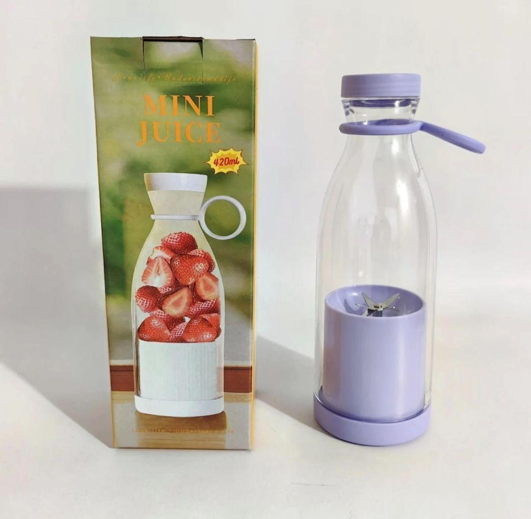 Portable Mini Electric Juicer Blender | USB Rechargeable Smoothie Maker Bottle