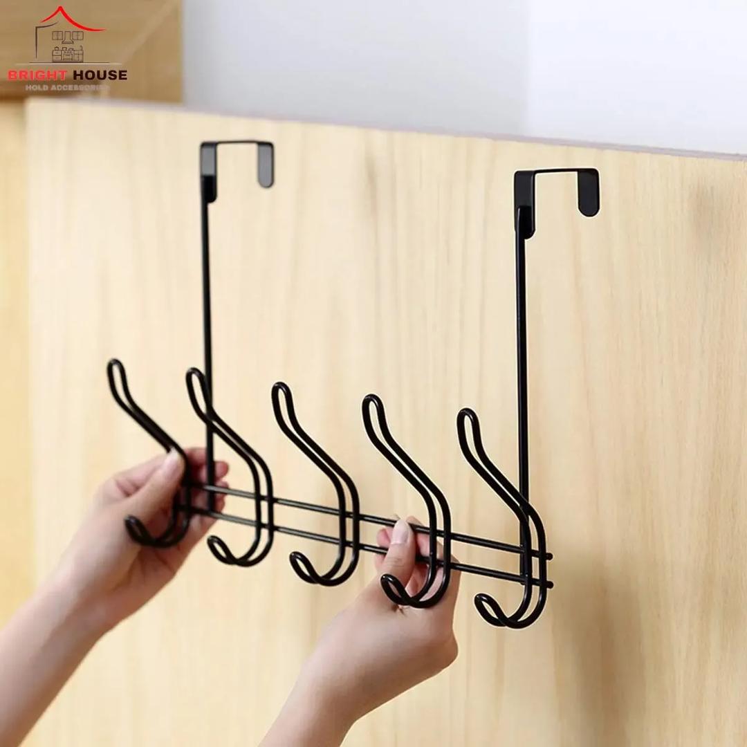 Premium Over-The-Door Hanger Hook Organizer – Heavy Duty Space Saving Rack for Clothes & Towels