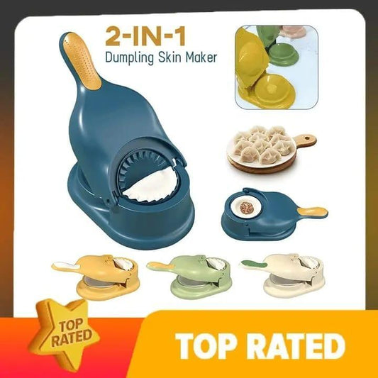 2-in-1 Dumpling & Samosa Maker Machine | Manual Dough Press & Mold