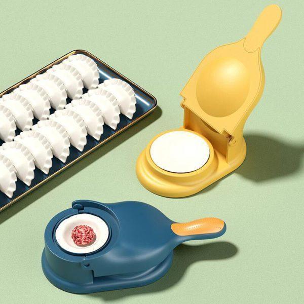 2-in-1 Dumpling & Samosa Maker Machine | Manual Dough Press & Mold