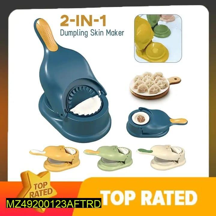 2-in-1 Dumpling & Samosa Maker Machine | Manual Dough Press & Mold