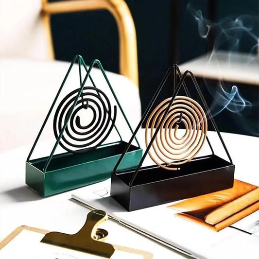 Premium Iron Mosquito Coil Stand & Ash Catcher – Modern Home Essentials