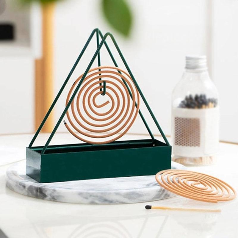 Premium Iron Mosquito Coil Stand & Ash Catcher – Modern Home Essentials