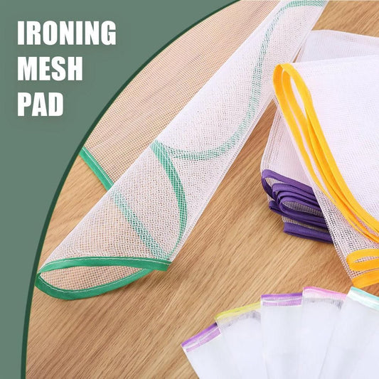 2-Piece Ironing Safety Set - 1 Mesh Cloth & 1 Silicon Iron Rest Pad - Best Price in Pakistan